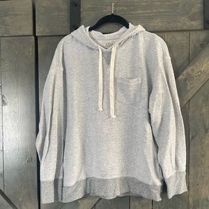 Two tone gray hoody from j crew
